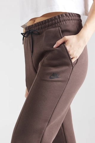 Nike Sportswear Tech Fleece Standart Fit Mid Rise Jogger Brown Kadın Eşofman Altı Kahverengi Kahverengi