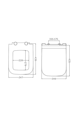 Kare Model Uyumlu Droplast Klozet Kapağı Eca,serel,vitra,kale Uyumlu