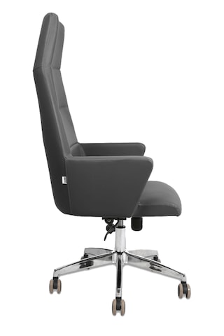 Hunt Mobilya Vaga Krem Deri Ofis Yönetici Koltuğu Siyah