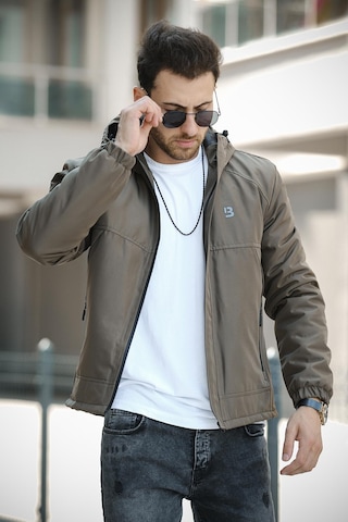 Oksit Jestad Su İtici Kapüşonlu Slim Fit Erkek Mont 001