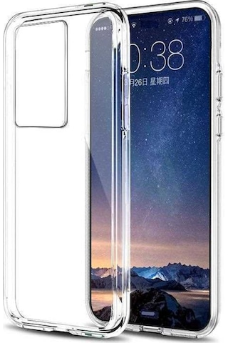 Huawei P40 Pro Kılıf Zore Şeffaf Ince Ve Esnek Süper Silikon Renksiz