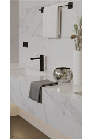 Yapışkanlı Siyah Banyo Uzun Havluluk Wc Rulo Tuvalet Kağıtlık Siyah