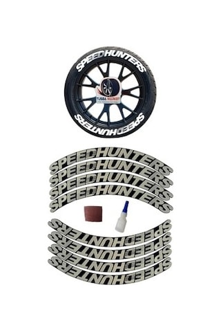3d Lastik Yazısı Speedhunter 2.5 Cm Ürün 4 Adet Araç Ve Motorsiklet İçin Lastik Beyaz Yanak