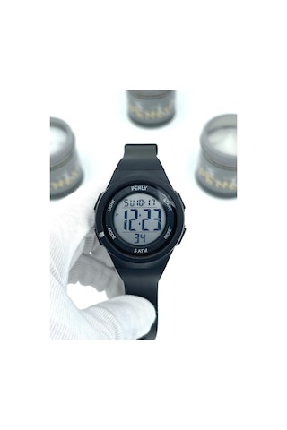 Penly Su Geçirmez Dijital Çocuk Kol Saati 348 Model Siyah +4 Renk Kronometre-alarmlı 5atm