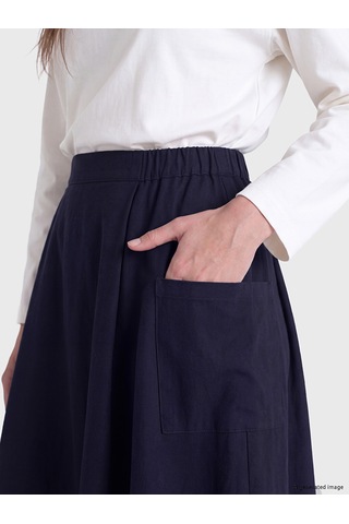 Lcw Modest Lacivert Beli Fermuarlı A Kesim Etek