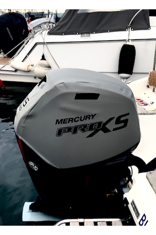 Tekne Motor Kılıfı Dıştan Takma Marin Deri 115 Hp Mercury Pro Xs