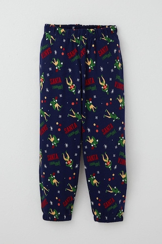 Breeze Erkek Bebek Pijama Takımı Eğlenceli Noel Baba Desenli 9 Ay-3 Yaş, Lacivert Lacivert