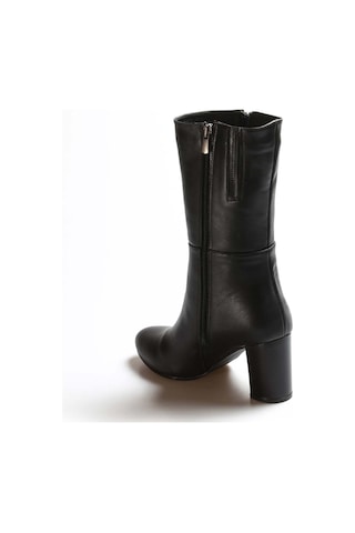 Hakiki Deri Kürklü Kadın Yüksek Topuk Çizme 064kza531 001