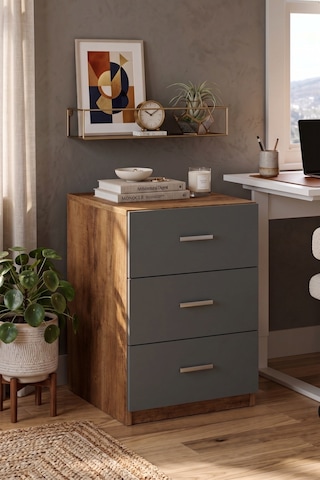 Yurudesign Vario C Ofis 3 Lü Keson Barok-Antrasit