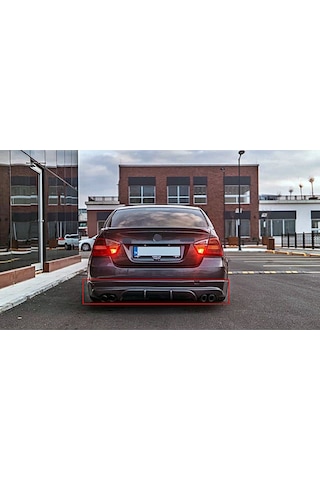 Bmw E90 Makyajsız Kasa Arka Tampon Eki Fiberglass Boyasız