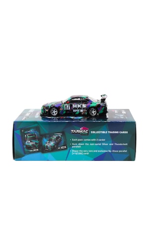 Tarmac Works Nissan Skyline R32 Widebody Hks With Tarmac Cards Combo Set Designed By Jon Sibal 1/64