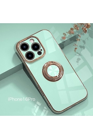 Apple İphone 16 Cep Telefonu Kılıfı, İphone 15promax Kaplamalı Yüzük Koruyucu Kılıf Ip16 Plus Camgöbeği İle Uyumludur