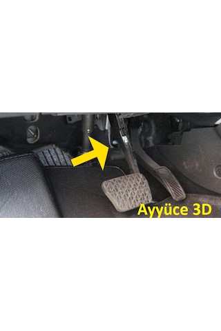 Ayyüce 3d, Hyundai Kia Fren Pedalı Stop Takozu, 2x, Sert Plastik,