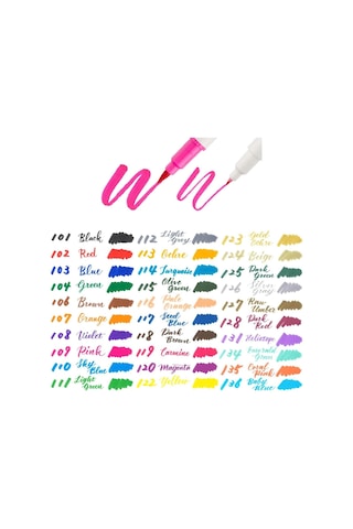 Pentel Brush Sing Pen Twin Çift Taraflı Fırça Uçlu Kalem Altın