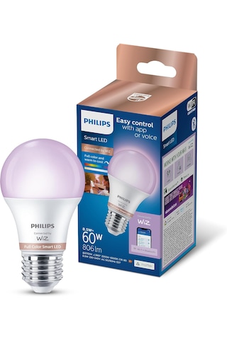 Philips Smart Lighting Led Ampul A60 E27 60w Eşdeğer Rgb - Google Home, Alexa, Homekit Ve Matter Uyumlu Diğer