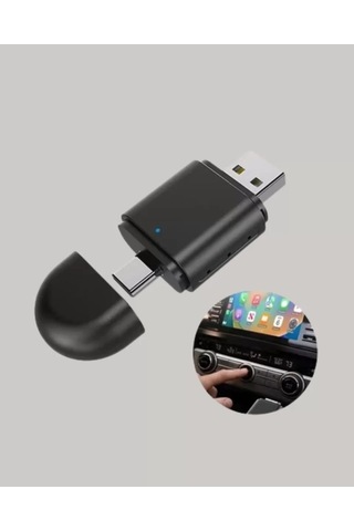 Home Kablosuz Carplay Adaptörü Usb-a & Type-c Uyumlu Hızlı Bağlantı Cihazı