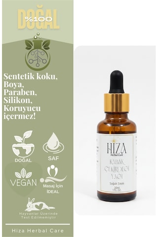 Hiza Herbal Care Doğal Kabak Çekirdeği Yağı 30 ML