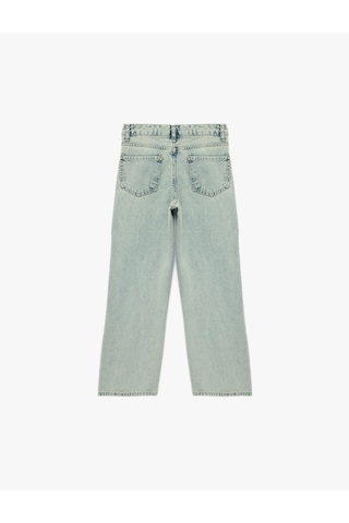 Koton Pamuklu Cepli Bol Kesim Denim Pantolon Lıght Indıgo 6skg40025ad Açık Mavi