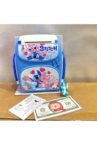 Stitch Parmak İzi İle Çalişan Şifreli Otomatik Kağıt Para Alan Atm Kasa Kumbara