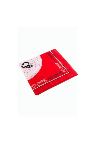 Sptmgldı Atatürk İmzalı Desenli Bandana 50 50 - Kırmızı