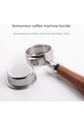 Flybuy 58mm Paslanmaz Çelik Dipsiz Portafilter, Nuova Kahve Makinesi Aksesuarı, Profesyonel Filtre Sepeti