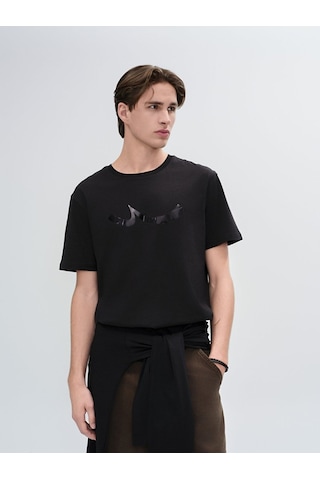 Ltb Baskılı Erkek T-shirt - Siyah 01225845276089 200