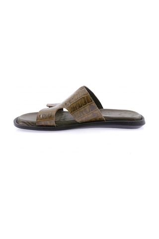 Dgn 3019-23y Erkek Merdane Baskili Terlik 3019-2133-R7098 Haki