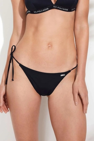 U.S. Polo Assn. Kadın Siyah Ipli Bikini Alt Siyah