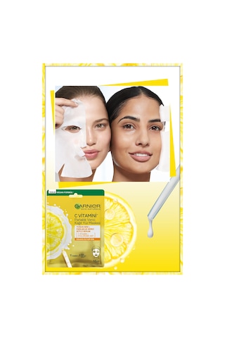 Garnier C Vitamini Parlaklık verici Kağıt Yüz Maskesi 28 Gr