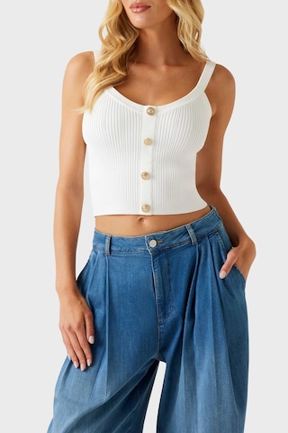 Guess Bayan Top W5yr10 Z0130 G012 Beyaz Beyaz