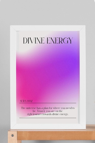 Divine Energy Çerçeveli Tablo İlahi Enerji 002 Aura Renkleri