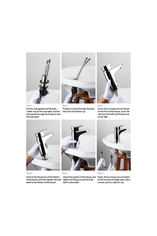 Hangfox Ev Banyosu Yıkama Tabanı Kraanı: Çelik Paslanmaz, Sıcak/soğuk Su, Ergonomik Koltuk, Seramik Valf, Kolay Kurulum Diğer