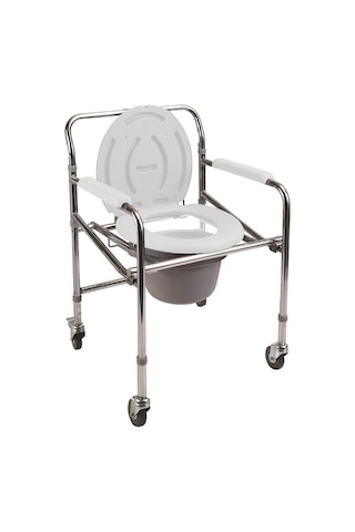 Medikaltec Poylin P561 Komot Klozetli Tekerlekli Banyo Tuvalet Sandalyesi