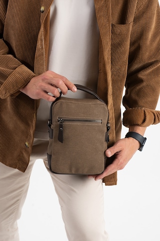 M 422 Mega Bag Erkek Portföy Omuz Çantası Toprak-kahve