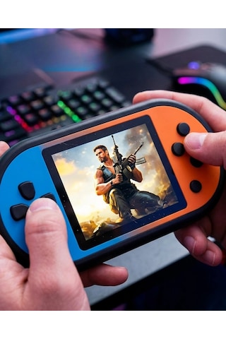 Mey İthalat Mario Oyunlu Mini El Konsolu Yüksek Çözünürlüklü Retro Oyun Cihazı