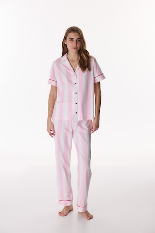 Penti Pembe Happy Mood Gömlek Pantolon Pijama Takımı Pembe