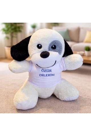 Özel Üretim Özür Dilerim Tişörtlü Sevimli Peluş Köpek Kutlama Oyuncak Çok Renkli