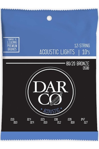 Martin Co Darco D500 80/20 Bronze 12 Telli Akustik Gitar Teli Light 10-47