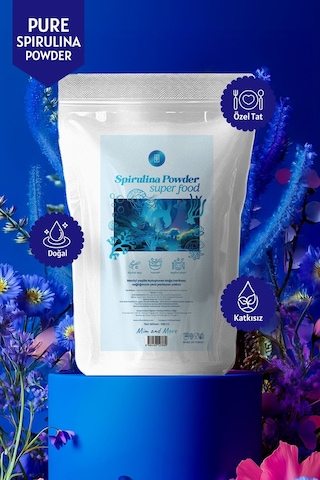 Doğal Spirulina Tozu - Superfood Spirulina Powder, 100 G