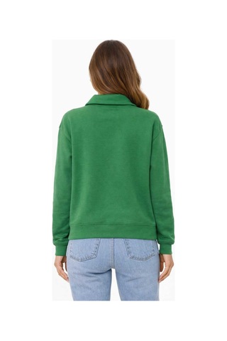 Bebuy Sweatshirt Yarım Fermuarlı Yeşil