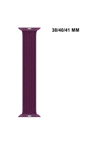Apple Watch Uyumlu Watch 3 4 5 6 7 8 9 Seseri 38 40 41mm Solo Loop Kordon Kayış Silikon L Beden Mt86
