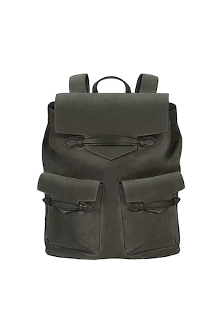 Montblanc Envelope Süet Deri Sırt Çantası 222285 yeşil