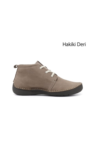 Gönderir Gönderi R Kadın Vizon Nubuk Bağcıklı Hakiki Deri Comfort Bot Dkzb02842661
