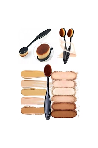 Oval Makyaj Fondöten Fırçası