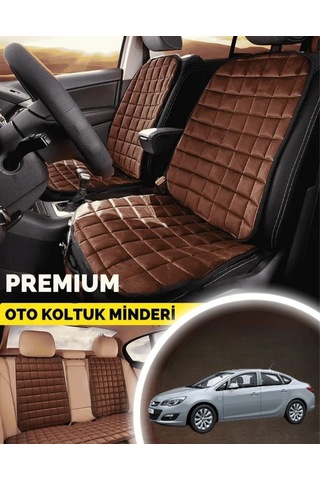 Opel Astra J 5 Koltuk Minderi Ortopedik Cepli Araç Ve Kılıf Seti Tam Uyumlu, Taba Renk, Konforlu Tasarım
