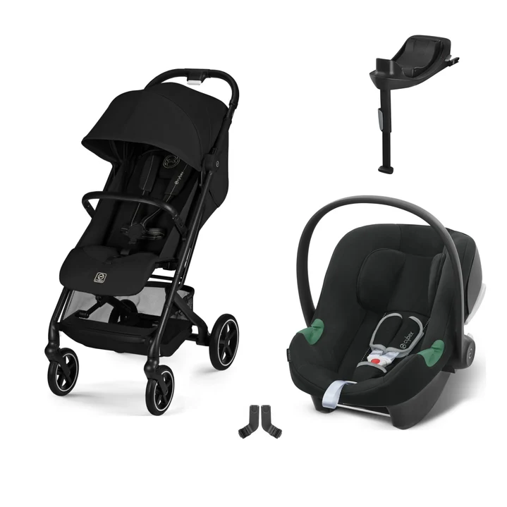 Cybex Beezy Travel Sistem Magic Black & Aton B2 Bazalı Volcano Black