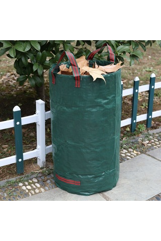 Neevoyu Yeniden Kullanılabilir Ağır Duty Bahçe Çöp Torbası - 300l 80 Galon Yeşil Polipropilen Yapısı İle Yaprak Ve Çöp Toplama