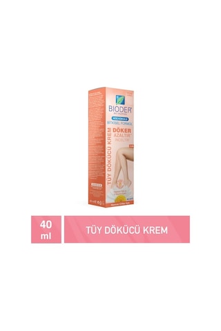 Bioder Hassas Ciltler İçin Papatya Özlü Ve E Vitaminli Tüy Dökücü Krem 40 Ml Tüy Azaltıcı Ve Nemlendirici Etki