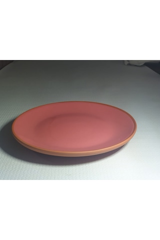 Seramik Sunum Tabağı 18 Cm Pembe 6 Adet