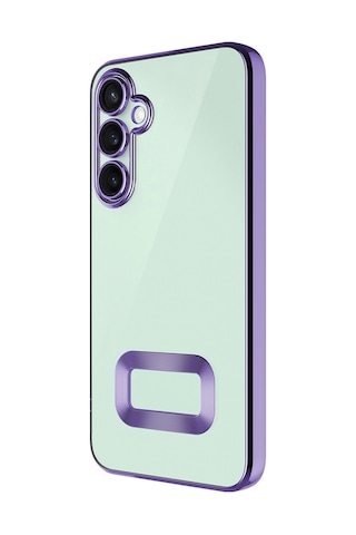 Thegencoo Samsung Uyumlu Galaxy S25 Fe Kılıf Kamera Korumalı Logo Gösteren Zore Omega Kapak - Rose Gold